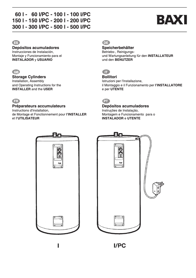 Image de la première page du manuel de l'appareil 500 l