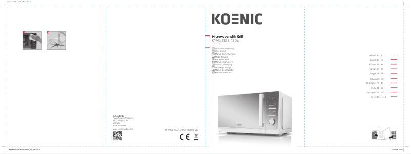 Image de la première page du manuel de l'appareil KMWG 2322-42 DW