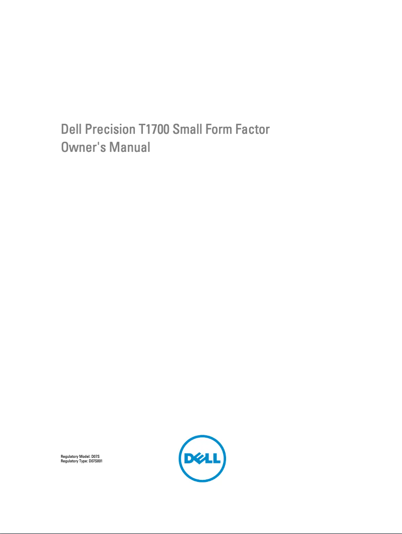 Page 1 de la notice Manuel utilisateur Dell Precision T1700 SFF