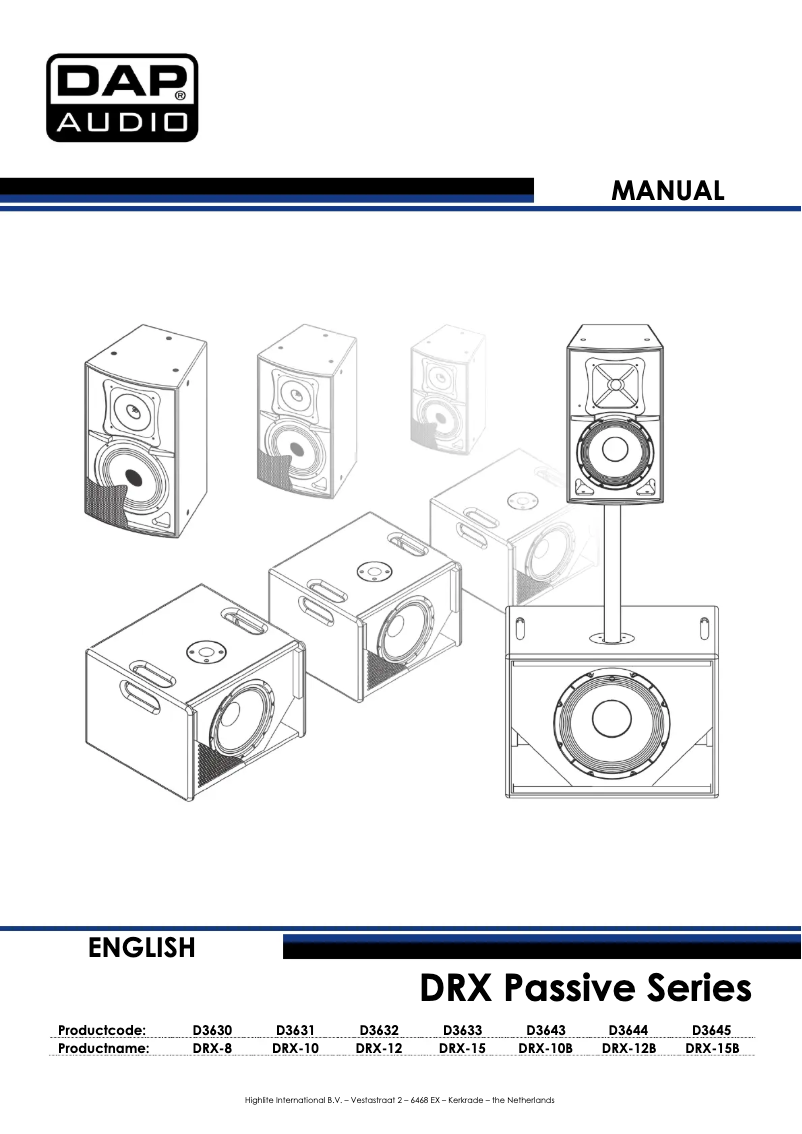 Image de la première page du manuel de l'appareil DRX-12