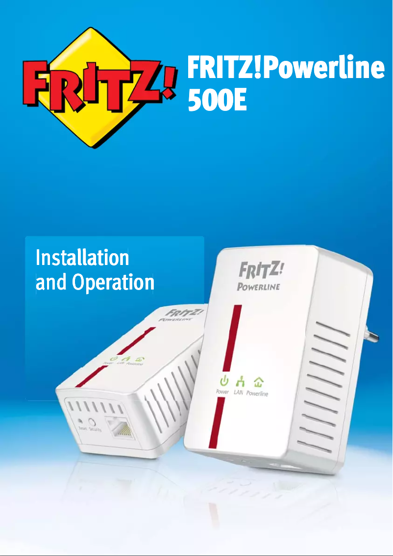 Página 1 del manual Manual de usuario AVM Fritz! Powerline 500E