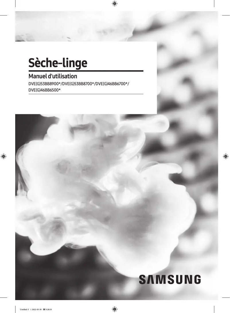 Page n°1 - Manuel utilisateur Samsung DVE53BB8700V