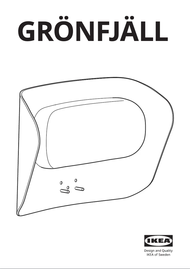 Image de la première page du manuel de l'appareil GRÖNFJÄLL 605.329.15