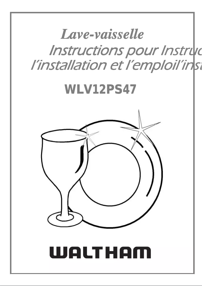 Page 1 de la notice Manuel utilisateur Waltham WLV 12 PS 47