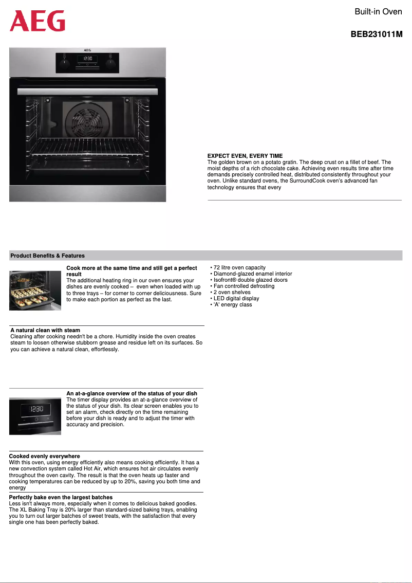 Image de la première page du manuel de l'appareil BEB231011M