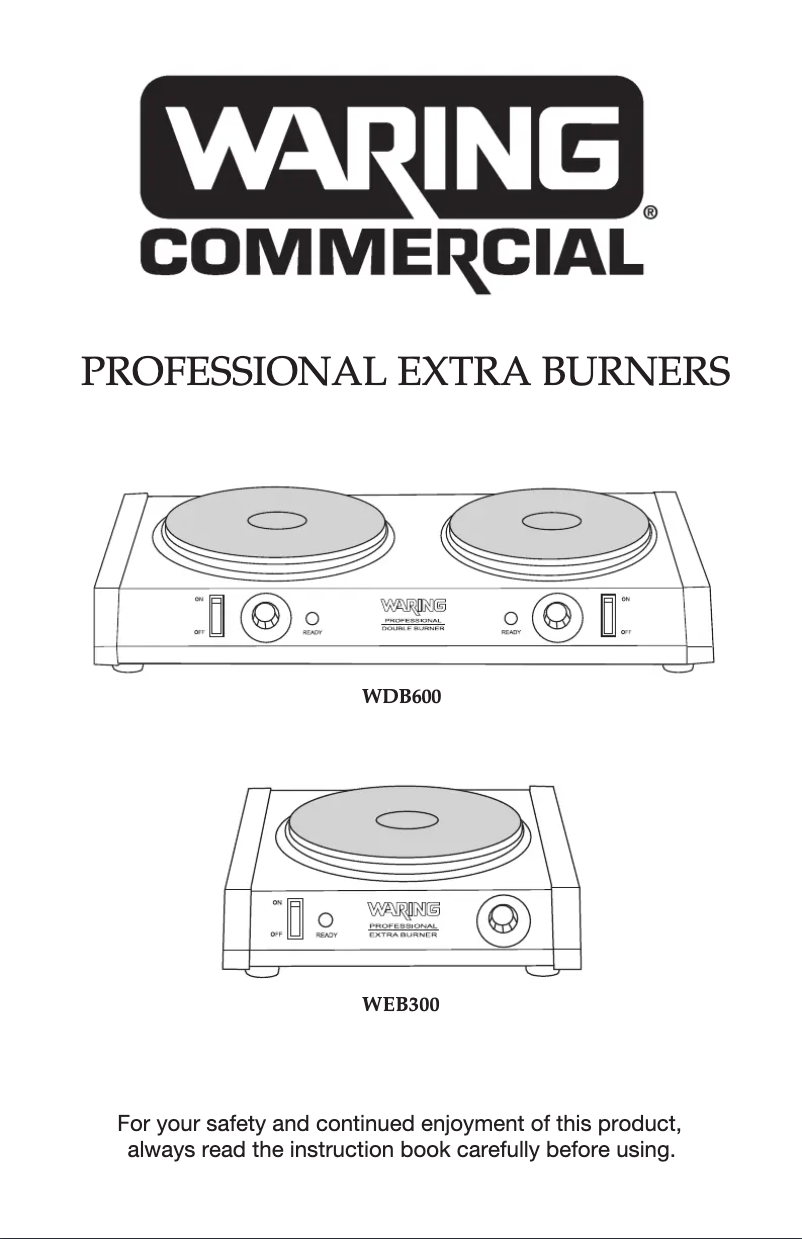 Page n°1 - Instructions / montage Waring Commercial WEB300