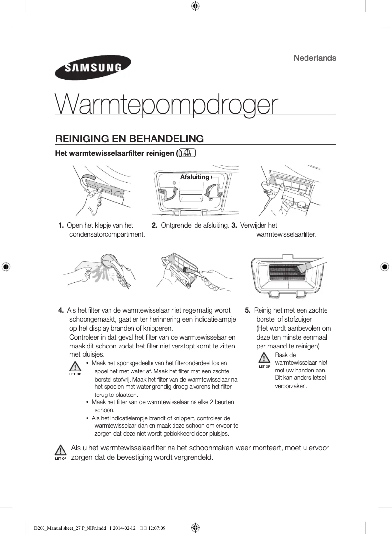 Page n°1 - Manuel utilisateur Samsung DV80F5E5H