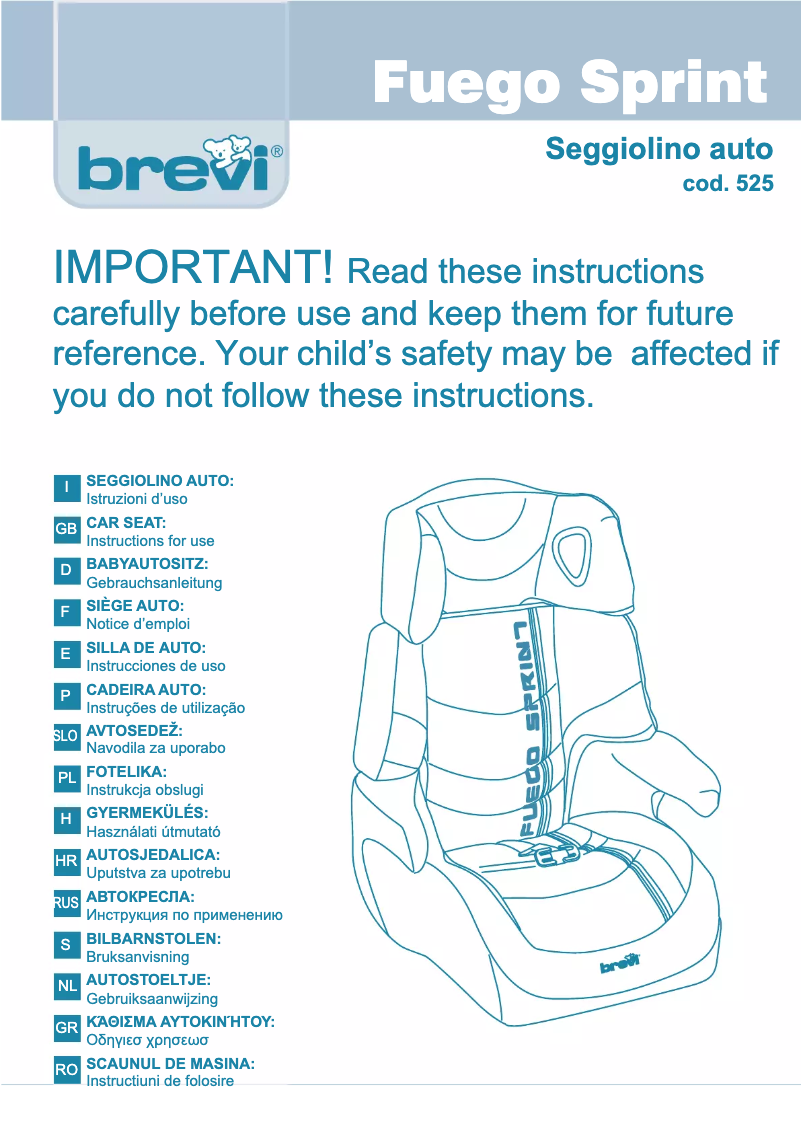 Page 1 de la notice Manuel utilisateur Brevi Booster Plus