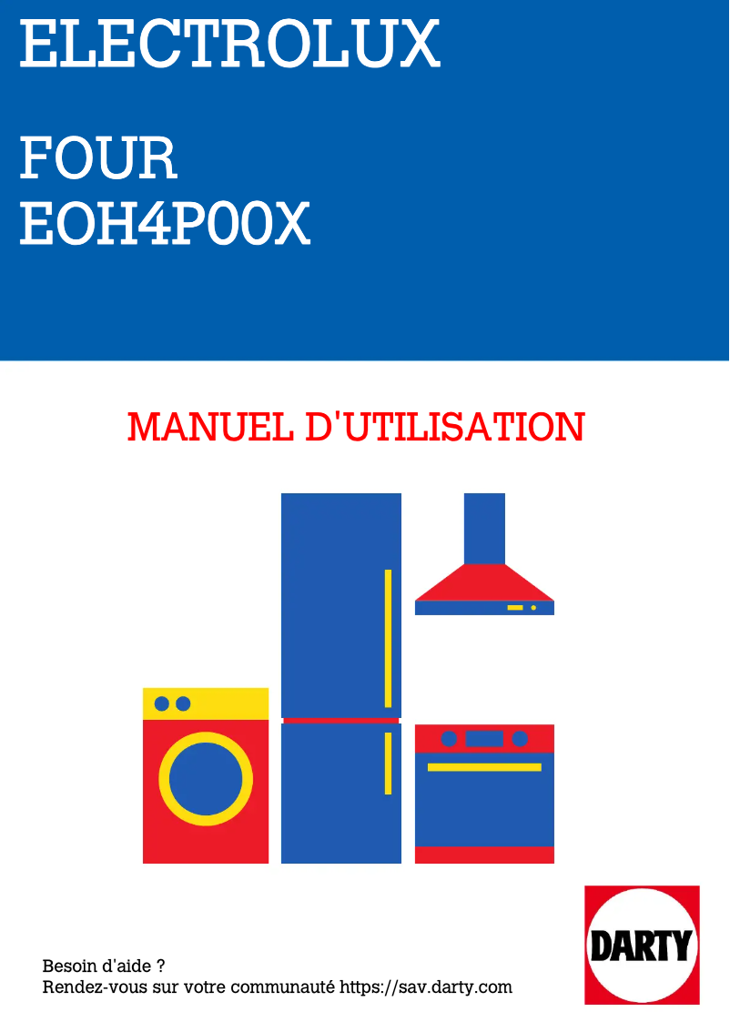 Page 1 de la notice Manuel utilisateur Electrolux EOH4P00X
