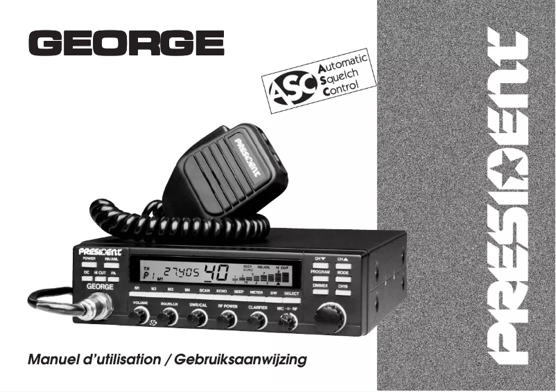 Page n°1 - Manuel utilisateur President George