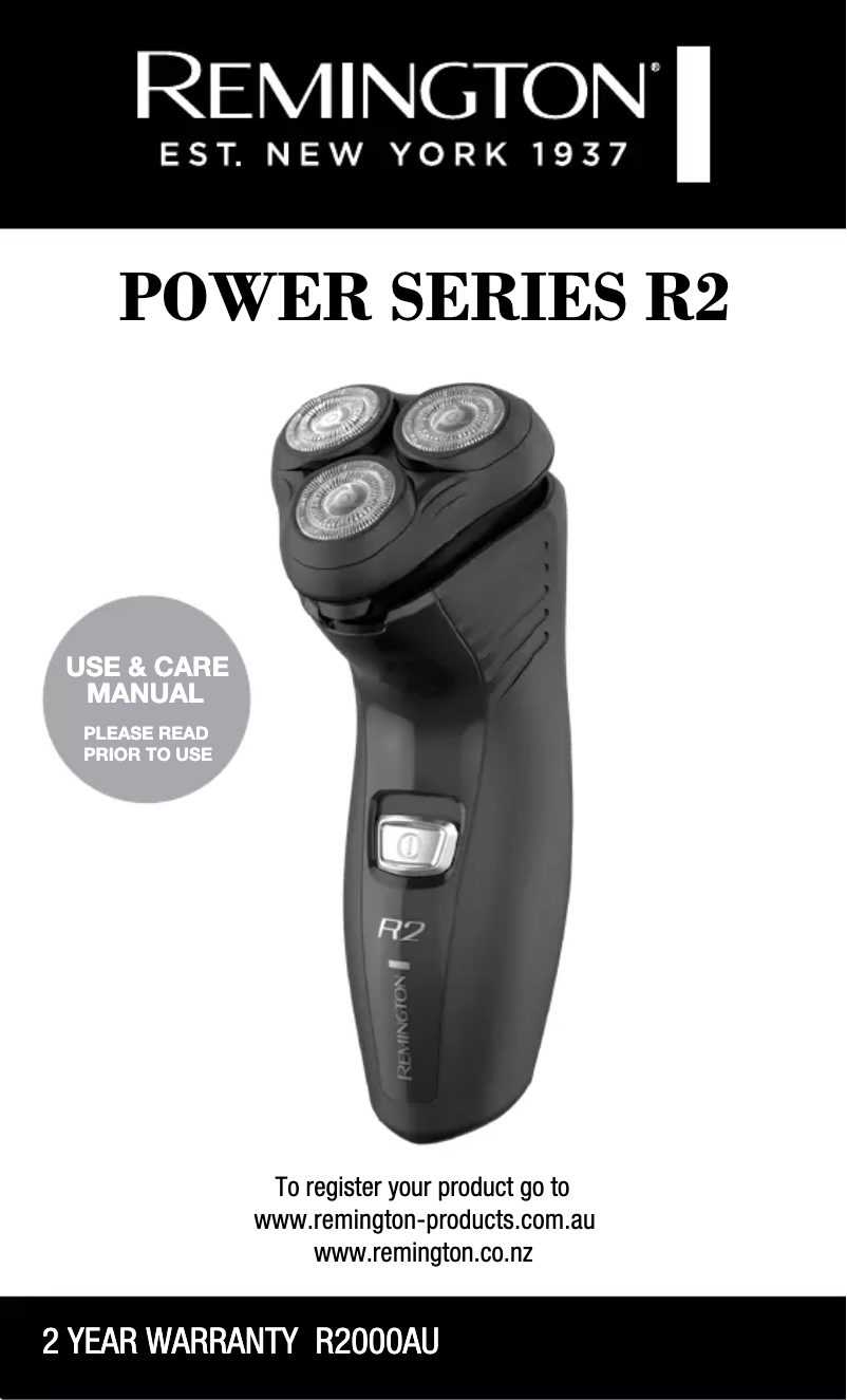 Image de la première page du manuel de l'appareil Power R2 R2000AU