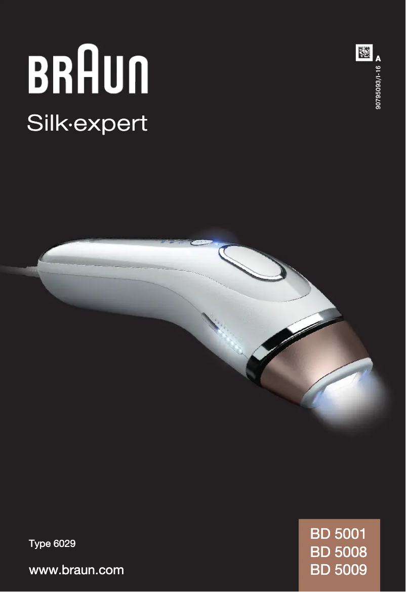 Page 1 de la notice Manuel utilisateur Braun Silk-Expert BD 5009