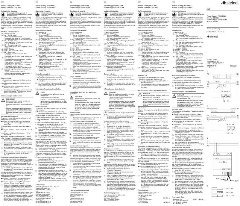 Page n°1 - Guide de démarrage rapide Steinel P640 KNX