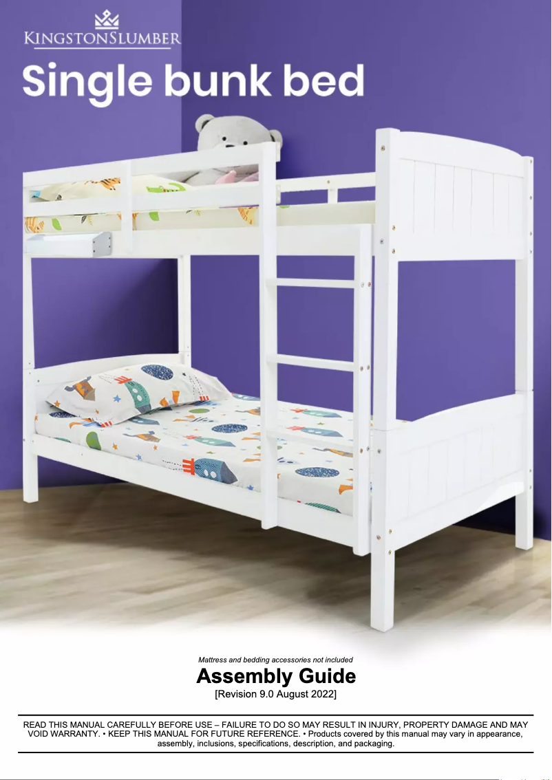 Page n°1 - Manuel utilisateur Kingston Slumber FURBBDKNGA14W