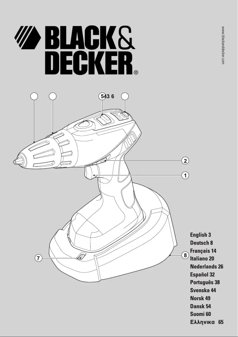 Page 1 de la notice Manuel utilisateur Black & Decker CP14LN