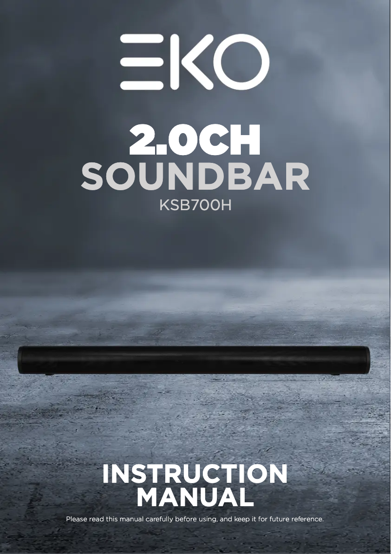 Page 1 de la notice Manuel utilisateur EKO KSB700H