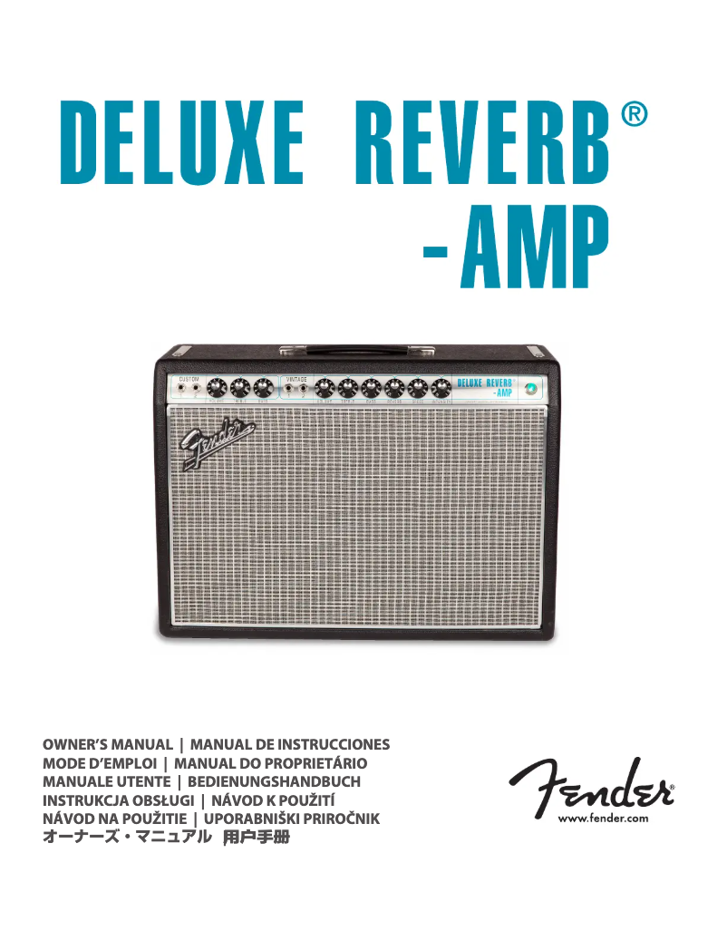 Página 1 del manual Manual de usuario Fender ’68 Custom Deluxe Reverb