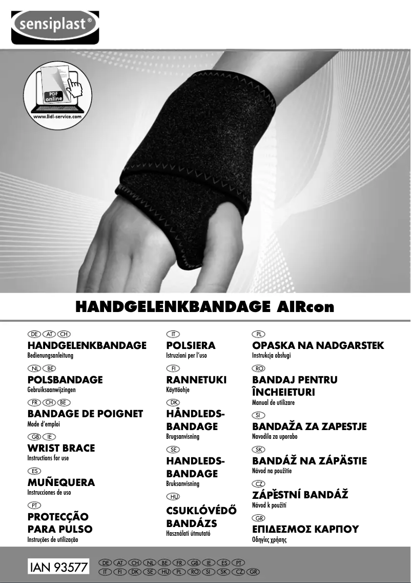 Image de la première page du manuel de l'appareil IAN 93577