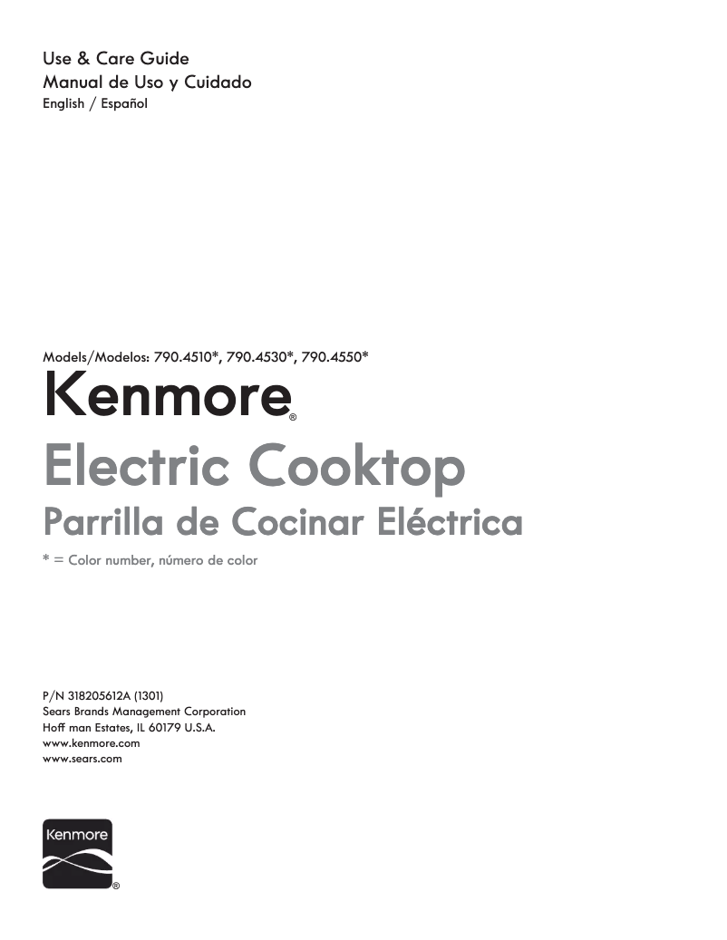 Page n°1 - Manuel utilisateur Kenmore 790.45309