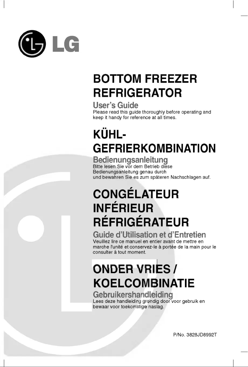 Image de la première page du manuel de l'appareil GR-F218JTKA