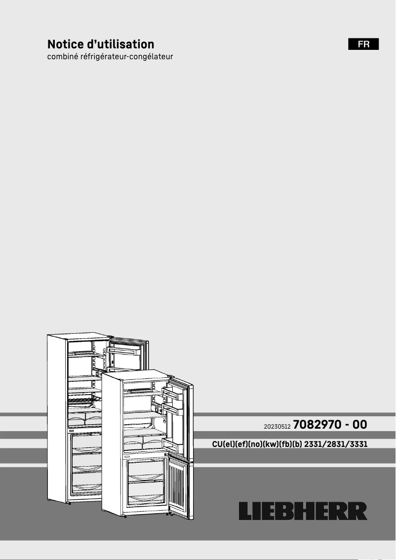 Page n°1 - Manuel utilisateur Liebherr CUkw 2831