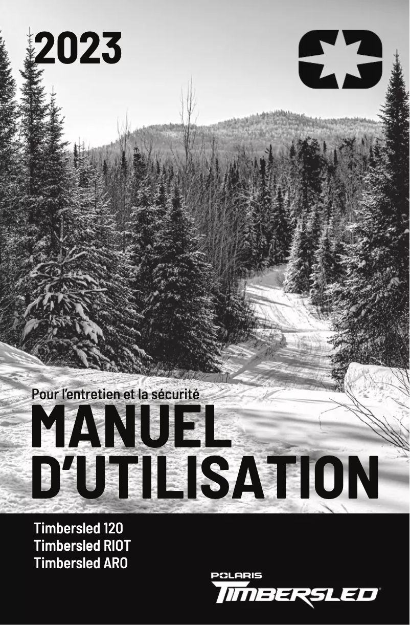 Page 1 de la notice Manuel utilisateur Timbersled ARO 129 Sport (2023)
