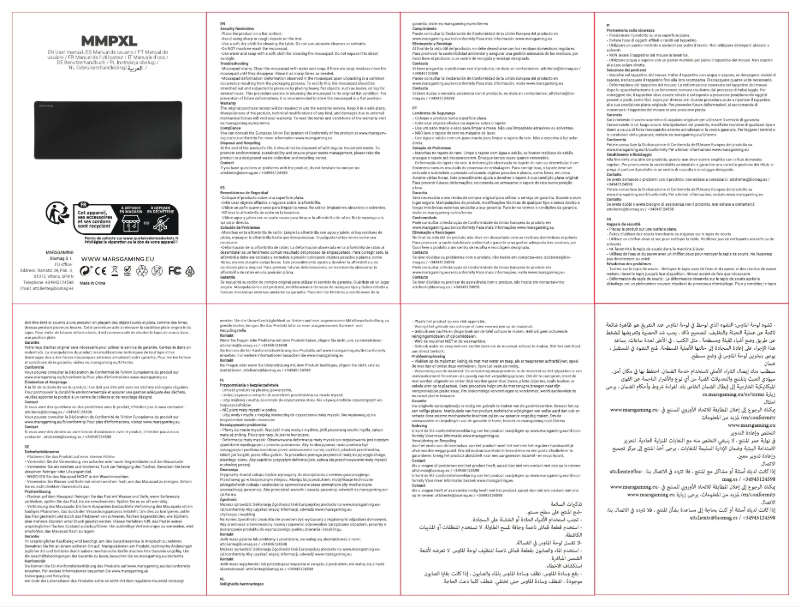 Image de la première page du manuel de l'appareil MMPXL