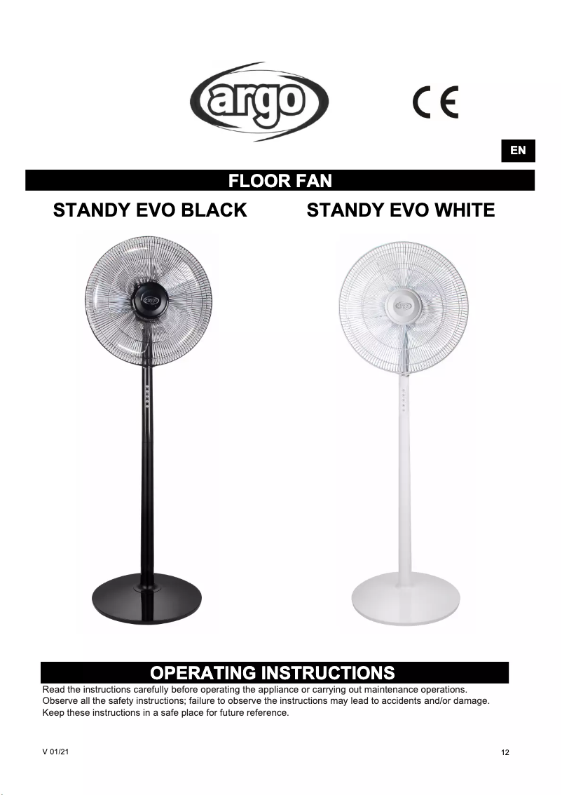 Página 1 del manual Manual de usuario Argoclima Standy Evo