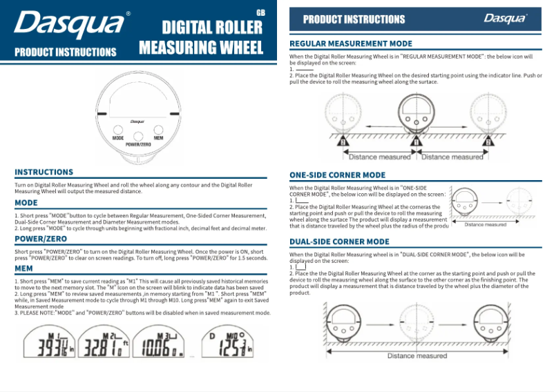 Page 1 de la notice Manuel utilisateur Dasqua SB-005