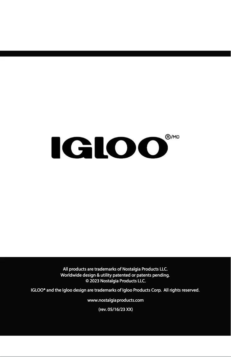 Page 1 de la notice Manuel utilisateur Igloo ICFXX35