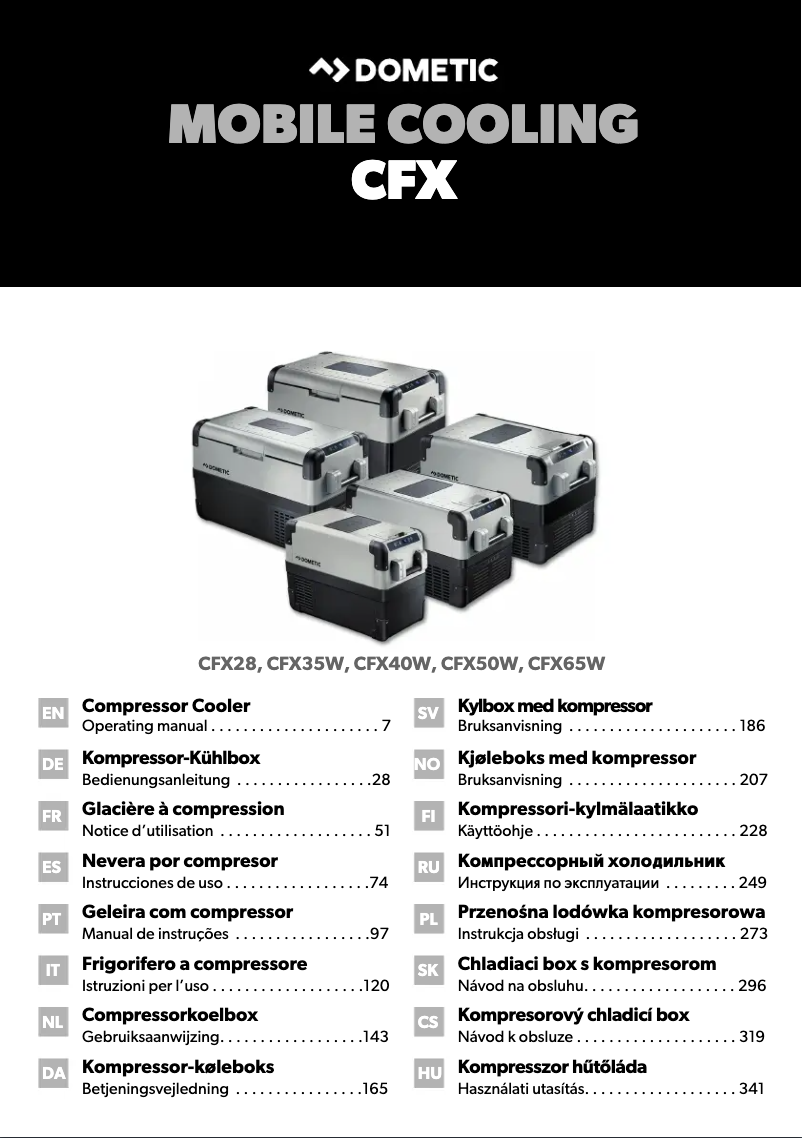 Page n°1 - Manuel utilisateur Dometic CoolFreeze CFX 65 W
