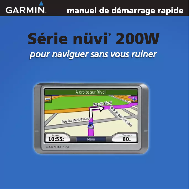 Page 1 de la notice Manuel utilisateur Garmin nüvi 260W