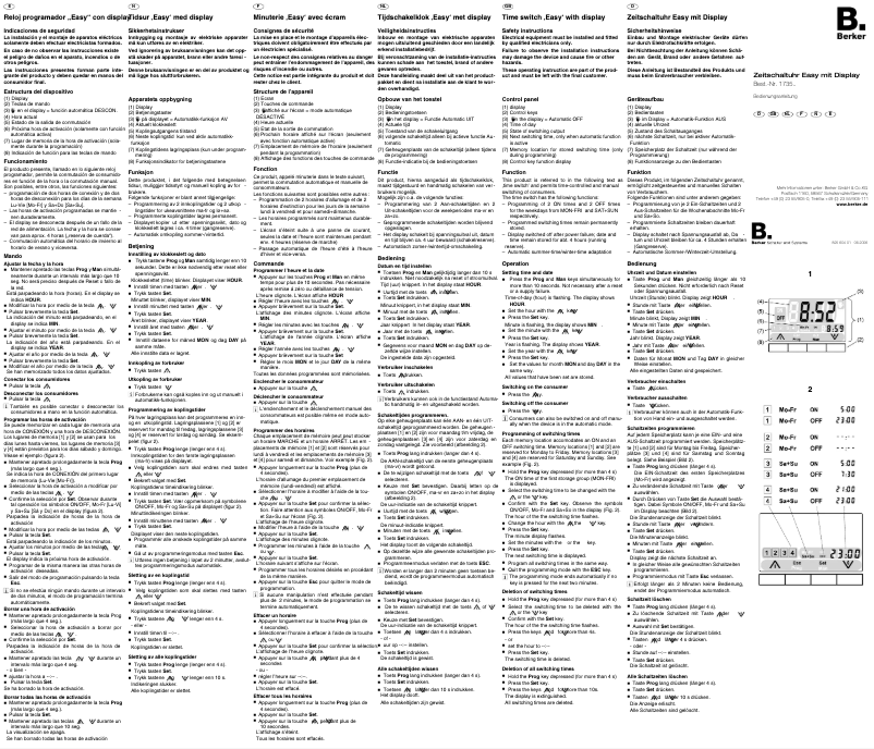 Image de la première page du manuel de l'appareil 173509