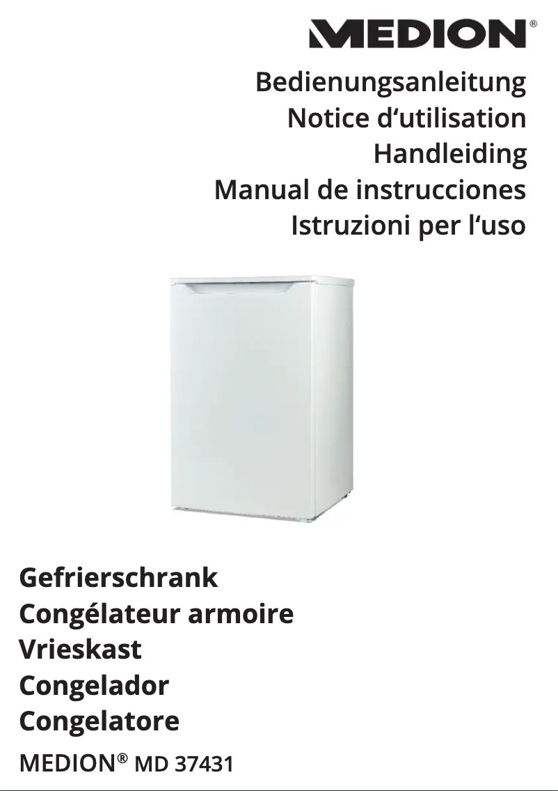 Page n°1 - Manuel utilisateur Medion MD 37431