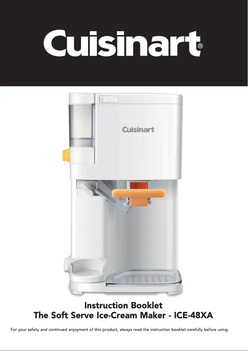 Page 1 de la notice Manuel utilisateur Cuisinart ICE-48XA