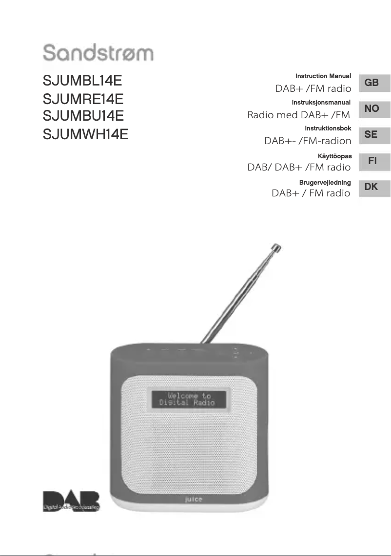Image de la première page du manuel de l'appareil SJUMBU14E