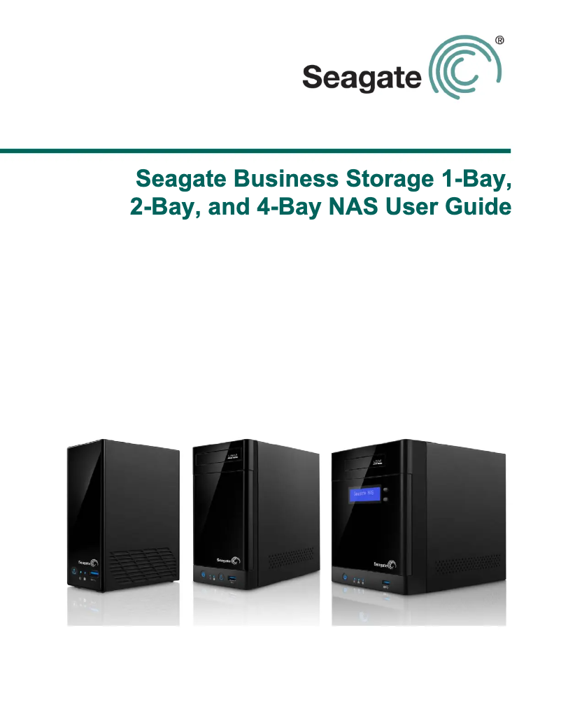 Página 1 del manual Manual de usuario Seagate Business Storage 4-Bay