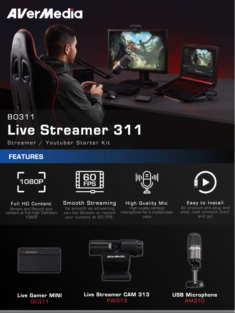 Página 1 del manual Manual de usuario AVerMedia Live Streamer GC311