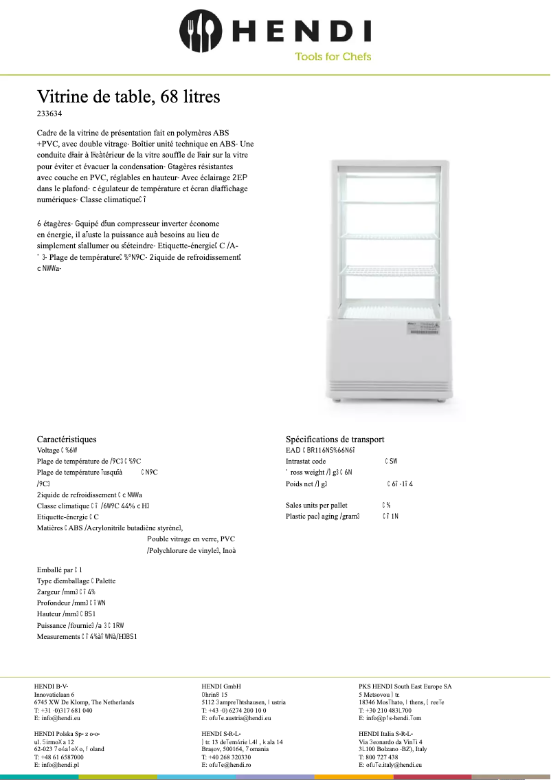 Page n°1 - Fiche technique Arktic 233634