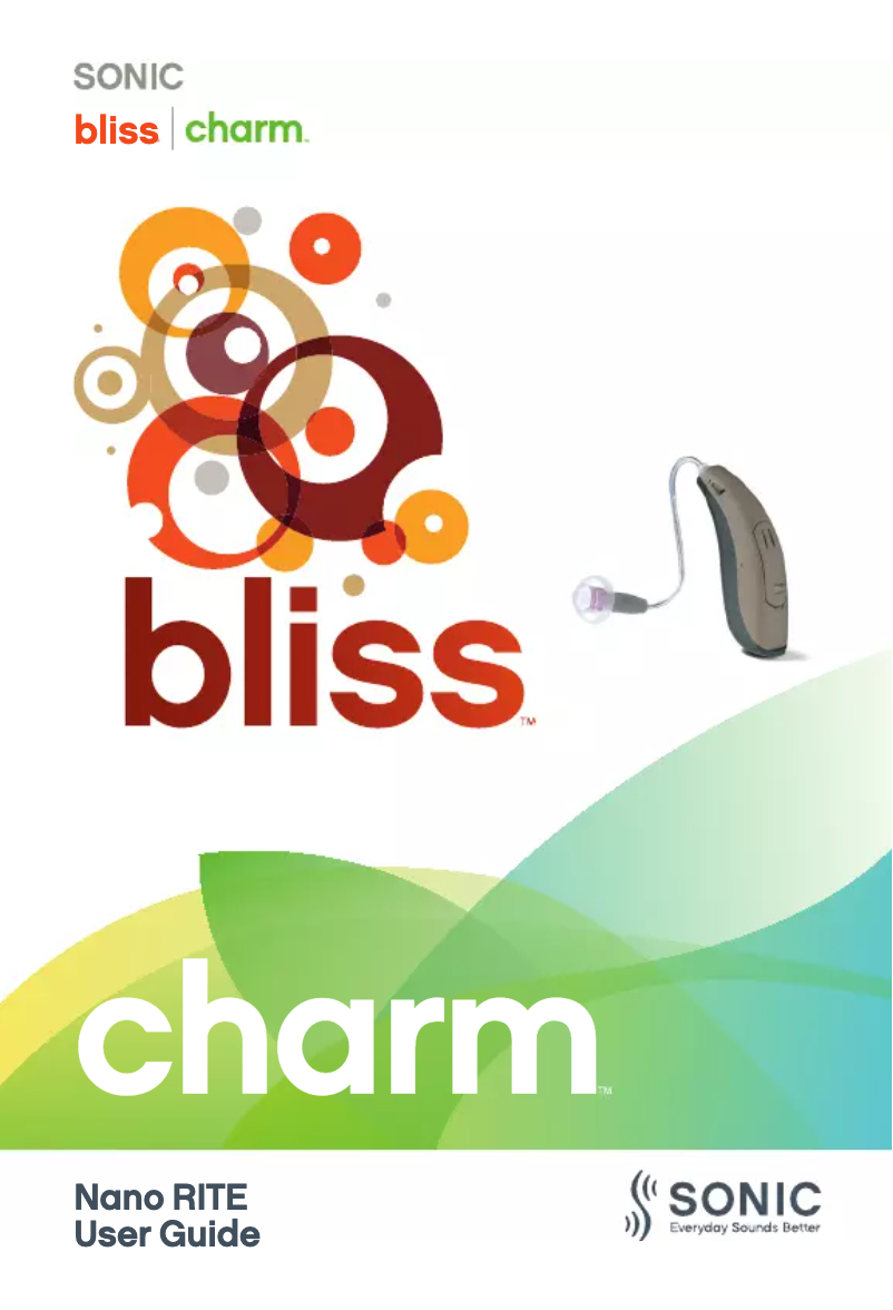First page image of the manual for Bliss Nano RITE