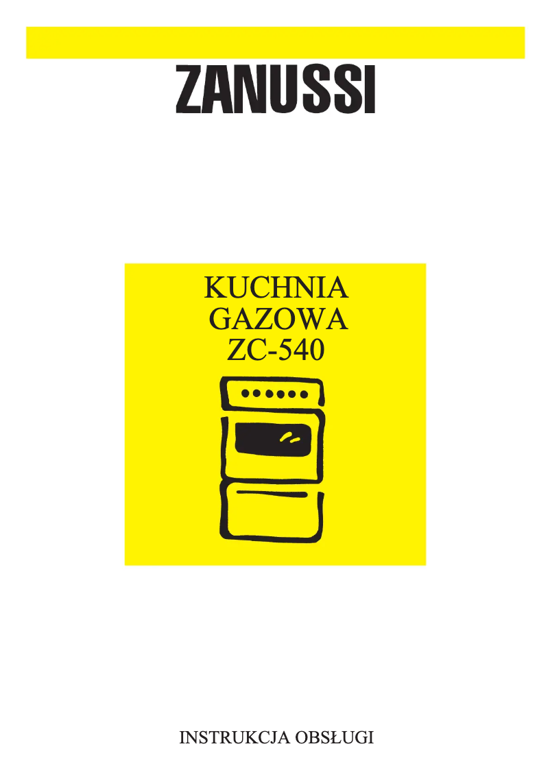 Image de la première page du manuel de l'appareil ZC540APSTA