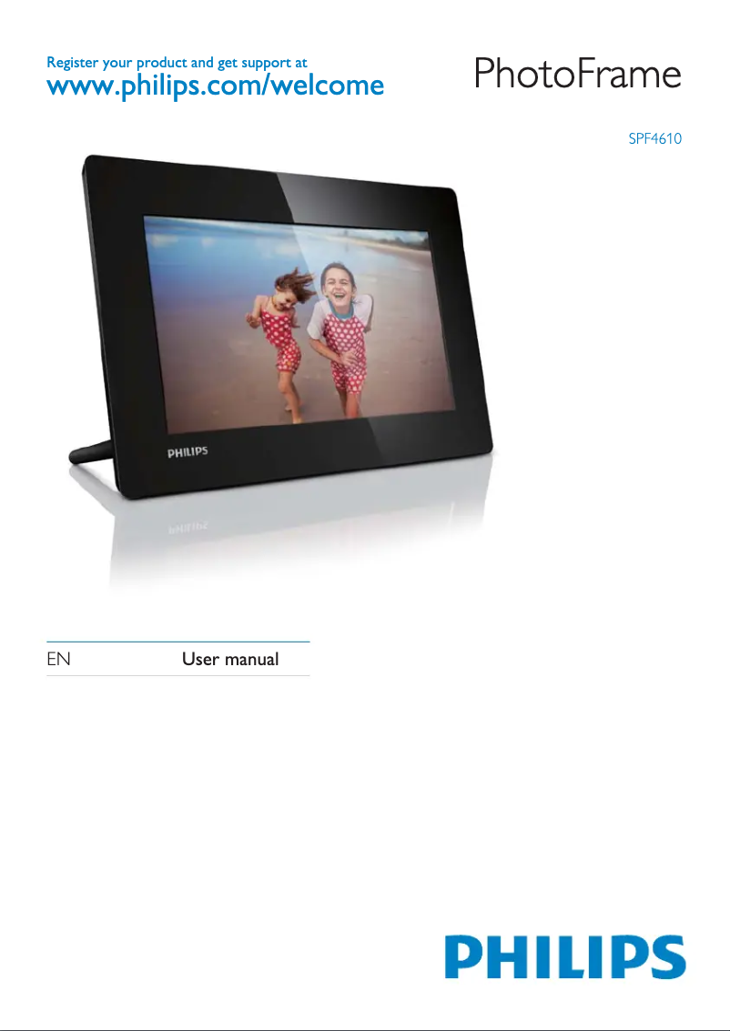 Image de la première page du manuel de l'appareil SPF4610