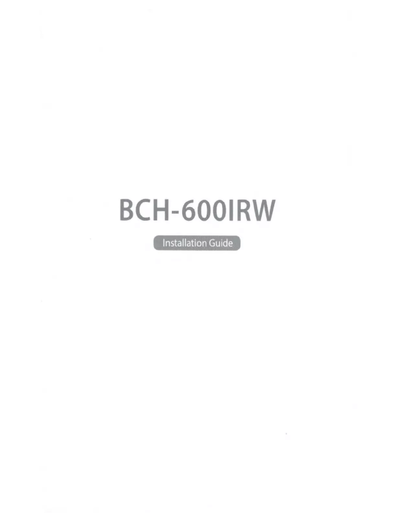 Image de la première page du manuel de l'appareil BCH-6001RW