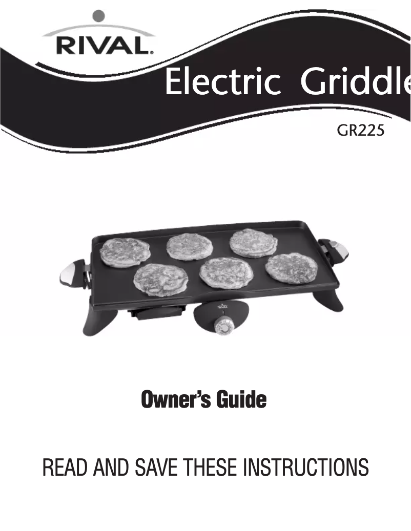 Page 1 de la notice Manuel utilisateur Rival GR225
