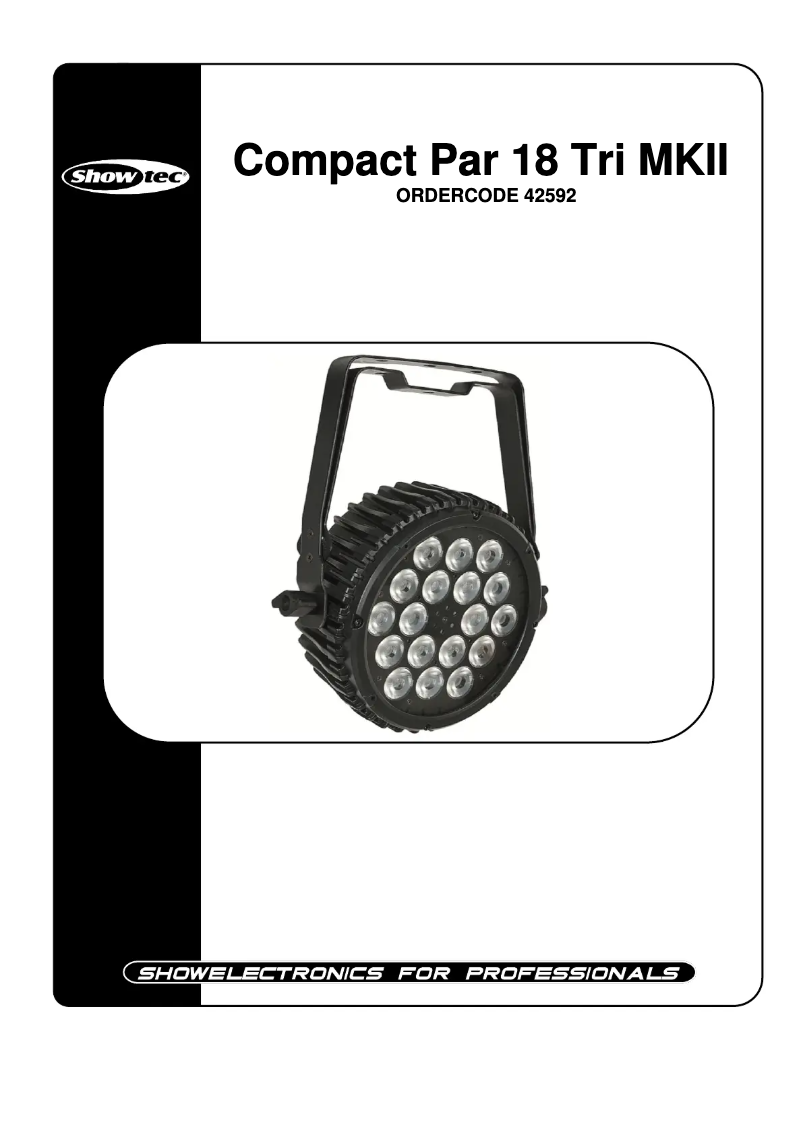 Image de la première page du manuel de l'appareil Compact Par 18 Tri MKII