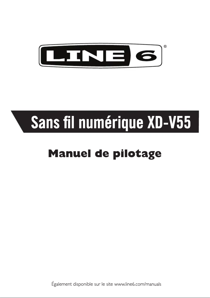 Image de la première page du manuel de l'appareil XD-V55L