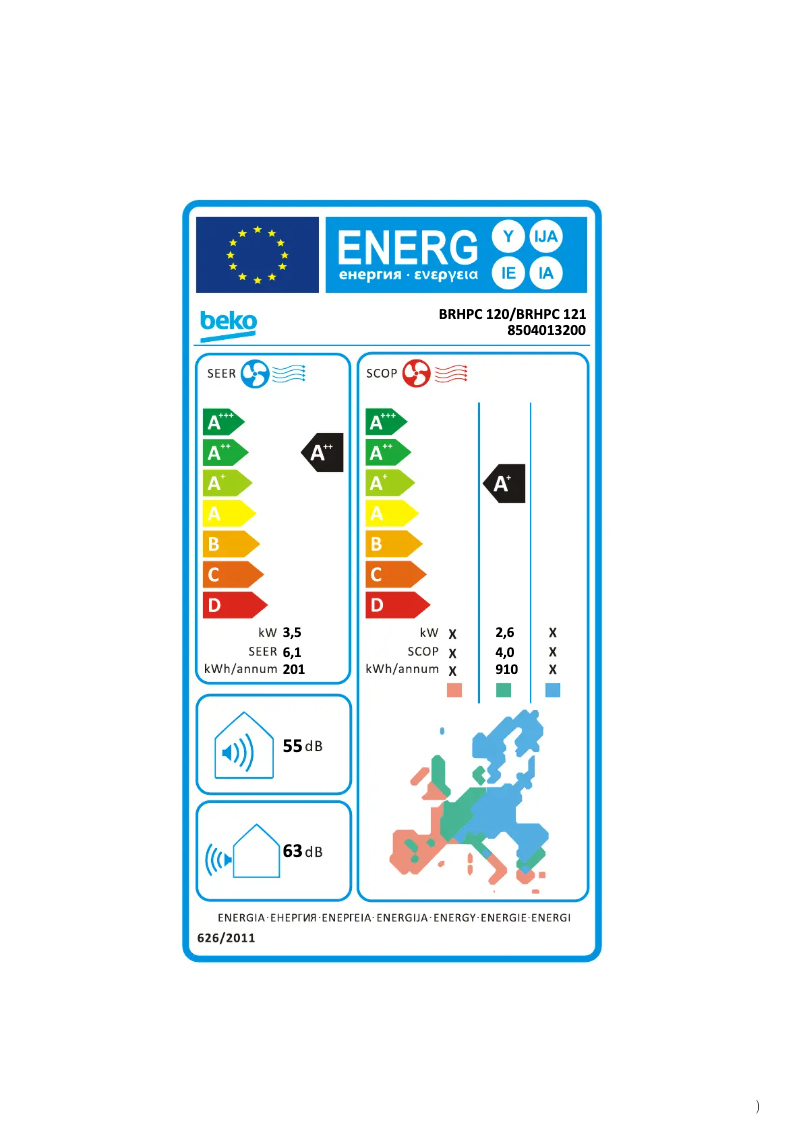 Image de la première page du manuel de l'appareil BRHPC 120