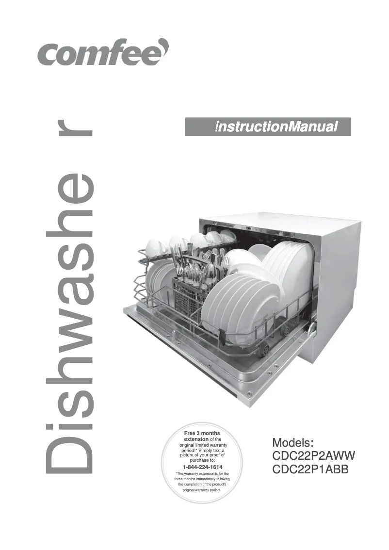 Page 1 de la notice Manuel utilisateur Comfee CDC22P1BWB