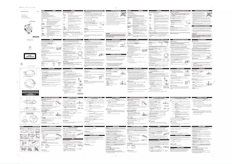 Page n°1 - Manuel utilisateur Philips EXP5463