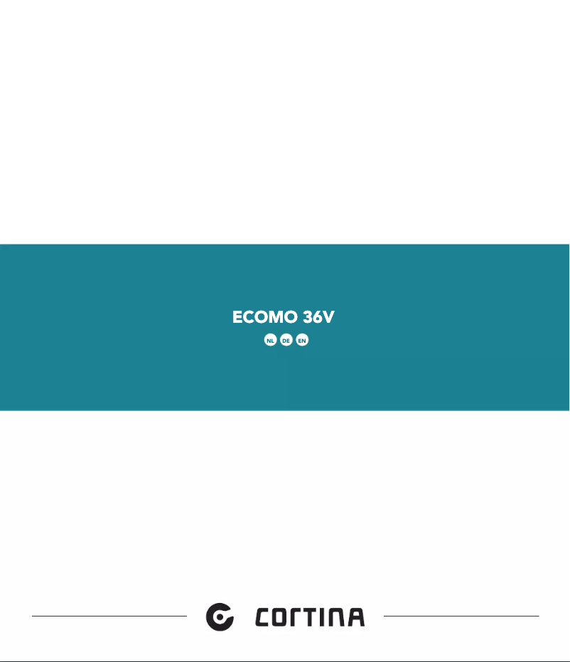 Page n°1 - Manuel utilisateur Cortina Ecomo 400